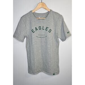 Nike Mens T Shirt Small Heathered Gray Philadelphia Eagles NFL Sweatshirt Tee